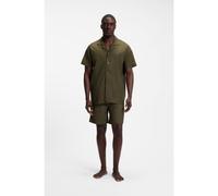 BOSS Regular-fit short pyjama set in stretch poplin - Style Chris Short Set, 50567001 Green XXL