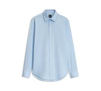 Boss Mens Boss Slim-Fit Performance-Stretch Twill Shirt Light/Pastel Blue 16.5