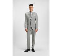 BOSS Regular-fit suit in pinstriped virgin wool - Style H-Jeckson-2Pcs-253, 50546070 Light Grey 36R