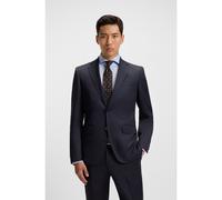 BOSS Regular-fit suit jacket in virgin-wool serge - Style H-Jeckson-B1, 50469172 Dark Blue 40R