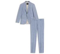 BOSS Regular-fit suit with all-over pattern - Style H-Jeckson-2Pcs-224, 50547963 Blue 34R