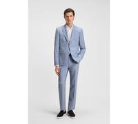 BOSS Regular-fit suit with all-over pattern - Style H-Jeckson-2Pcs-224, 50547963 Blue 36R