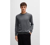 BOSS Regular-fit sweater in virgin wool with embroidered logo - Style Botto-L, 50476364 Grey S