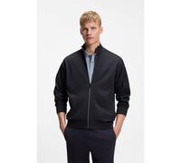 BOSS Regular-fit sweatshirt with tonal jacquard tape - Style SW_Union Tape FZ, 50564098 Dark Blue XL