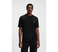 BOSS Regular-fit T-shirt in cotton with Double B monogram - Style C-Taut 01, 50520298 Black M