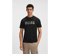 BOSS Regular-fit T-shirt in cotton with logo artwork - Style Te_Frozen, 50554616 Black XXL