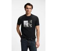 BOSS Regular-fit T-shirt in lightweight cotton jersey - Style Te_Motors, 50566627 Black XXL