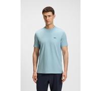 BOSS Regular-fit T-shirt in stretch cotton with contrast logo - Style Tee, 50506373 Light Blue S