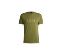 BOSS Mens T-Shirt RN Cotton-Jersey Regular-fit T-Shirt with SPF 50+ UV Protection