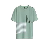 BOSS Regular-fit T-shirt - Style Tee Striped C1, 50576647 Light Green XL