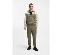 BOSS Regular-fit tracksuit in stretch cotton - Style SW_Colorblock HD TT, 50565904 White / Green L