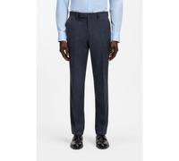 BOSS Regular-fit trousers in a patterned wool blend - Style H-Lenon-263, 50571986 Dark Blue 34R