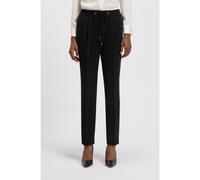 BOSS Regular-fit trousers in Japanese crepe - Style Tariyanah, 50490039 Black 6