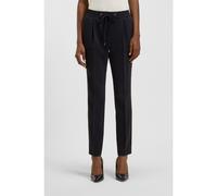 BOSS Regular-fit trousers in Japanese crepe - Style Tariyanah, 50490039 Dark Blue 14