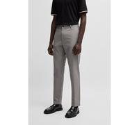 BOSS Regular-fit trousers in micro-patterned stretch cotton - Style H-Kane, 50534880 Dark Grey 40R