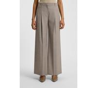 BOSS Regular-fit trousers in sharkskin-weave stretch wool - Style Tiana4, 50554534 Beige 12