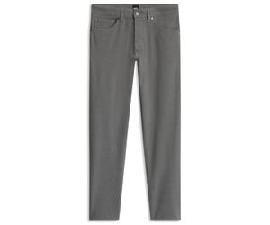 BOSS Regular-fit trousers in stretch-cotton blend - Style H-Re.Maine5, 50569866 Dark Grey 42/34