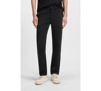 BOSS Regular-fit trousers in stretch-cotton satin - Style Chino-Regular-1, 50534378 Black 30/34
