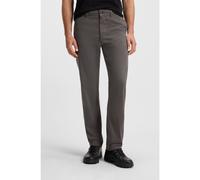 BOSS Regular-fit trousers in stretch-cotton satin - Style Chino-Regular-1, 50534378 Dark Grey 36/32