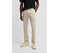 BOSS Regular-fit trousers in stretch-cotton satin - Style Chino-Regular-1, 50534378 Light Beige 31/34