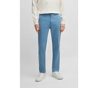 BOSS Regular-fit trousers in stretch-cotton satin - Style Chino-Regular-1, 50534378 Light Blue 31/32