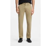 BOSS Regular-fit trousers in stretch-cotton satin - Style Chino-Regular-1, 50534378 Light Brown 30/34
