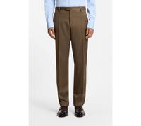 BOSS Regular-fit trousers in virgin and textured wool - Style L-Laver-261, 50555890 Khaki 38R