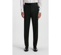 BOSS Regular-fit tuxedo trousers in virgin-wool serge - Style H-Lenon-Tux-B1, 50469192 Black 34E