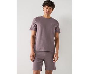 BOSS Regular Fit Waffle Loungewear T-Shirt, Dark Grey, Size M, Men Dark Grey