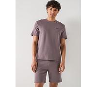 BOSS Regular Fit Waffle Loungewear T-Shirt, Dark Grey, Size Xl, Men Dark Grey