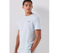 BOSS Regular Fit Waffle Loungewear T-Shirt, Light Blue, Size S, Men Light Blue