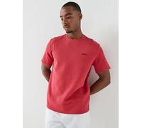 BOSS Regular Fit Waffle Loungewear T-Shirt, Red, Size S, Men Red