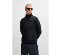BOSS Regular-fit zipped gilet in water-repellent fabric - Style V_Thor 2, 50514762 Dark Blue XL