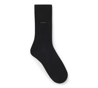 BOSS Regular-length socks in stretch cotton - Style Marc RS Uni CC, 50469843 Black 9-11