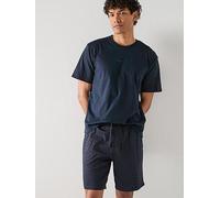 BOSS Two-piece pyjama set in cotton - Style Relax Short Set, 50540613 Dark Blue S