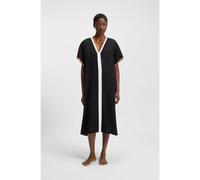 BOSS Relaxed-fit beach dress in signature colours - Style BOSS CODES COVER UP, 50540531 Black XS