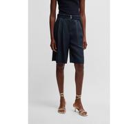 BOSS Relaxed-fit belted culottes with wide leg - Style Tilena-W, 50537809 Dark Blue 16