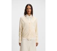 BOSS Relaxed-fit cardigan in cashmere with ribbed trims - Style Fuvrona, 50548814 White S