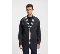BOSS Relaxed-fit cardigan with contrast stripes - Style Sardigan GOC, 50543472 Dark Blue XL