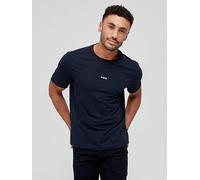 BOSS Relaxed Fit Centre Logo T-Shirt, Dark Blue, Size S, Men Dark Blue