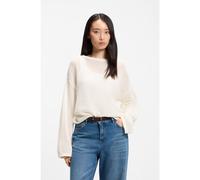 BOSS Relaxed-fit cotton sweater with mesh structure - Style C_Farde, 50566859 Natural M
