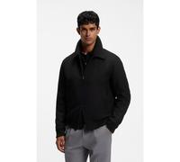 BOSS Relaxed-fit jacket in a patterned wool blend - Style H-Charly-264, 50571862 Black 40R