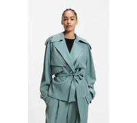 BOSS Relaxed-fit jacket in fluid twill - Style Jacusa, 50553892 Blue 8