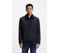 BOSS Relaxed-fit overshirt in a stretch-wool blend - Style P-Carper-Coach-WG261, 50556776 Dark Blue 50R