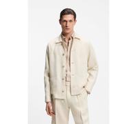 BOSS Relaxed-fit overshirt in Italian-made linen twill - Style H-CAI-K-3P-262, 50561615 Light Beige S