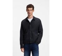 BOSS Relaxed-fit overshirt in striped cotton - Style C-Carper-J-2PP-263, 50567548 Dark Blue 36R