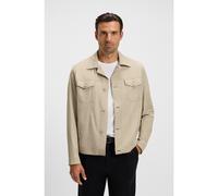 BOSS Relaxed-fit overshirt in washable stretch fabric - Style P-Carper-TR-WG-251F, 50538639 Light Beige 40R