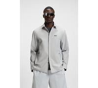 BOSS Relaxed-fit overshirt in water-repellent fabric - Style B_Urban TechDobby L, 50544828 Light Grey M