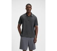 BOSS Relaxed-fit polo shirt in cotton with mesh pattern - Style Polo Retro TL, 50544187 Dark Grey XL