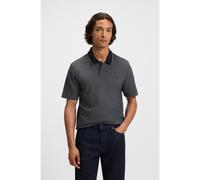 Boss Orange Oxford New Mens Contrast Collar Short Sleeve Polo Shirt - Dark Blue - Size Large